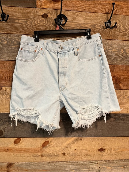 Levi's Pants - Levi’s 501 Light Wash Distressed Denim Cutoff Shorts- SIZE 32